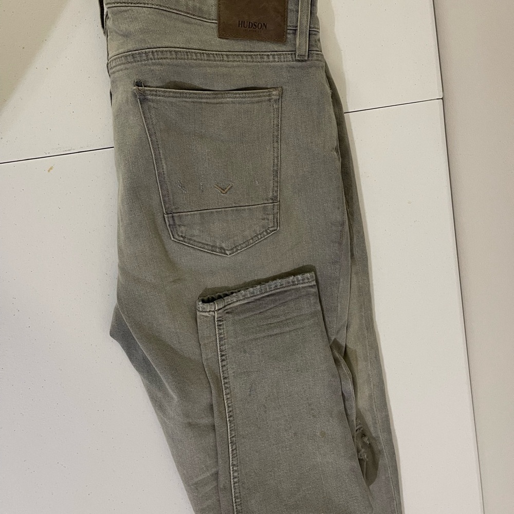 Hudson Jeans Gray Zack Skinny Jeans
